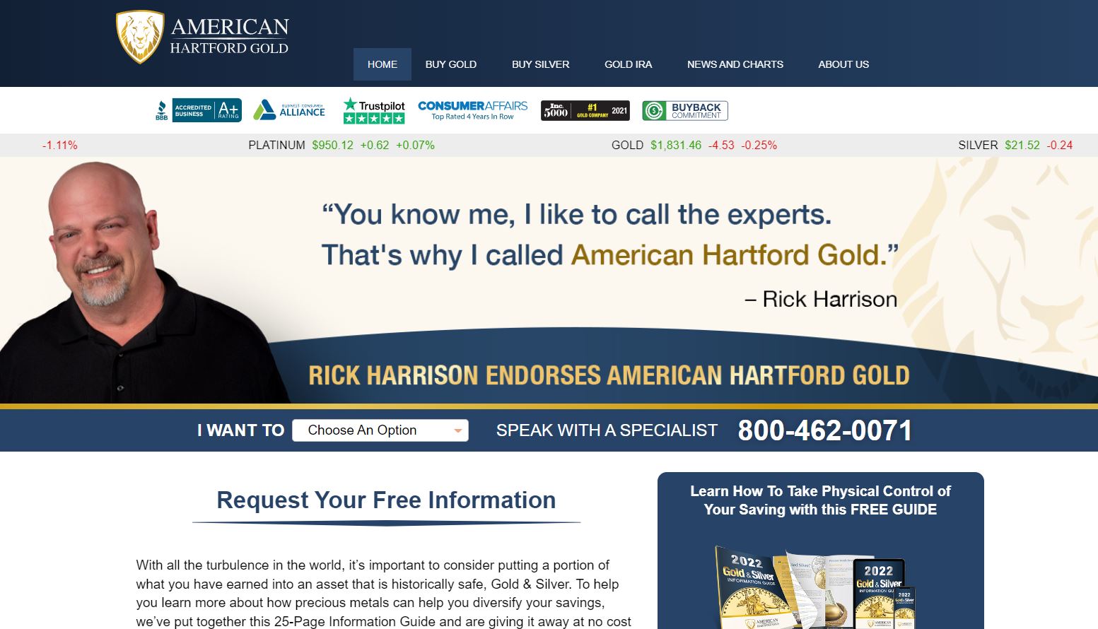 invest with American Hartford Gold